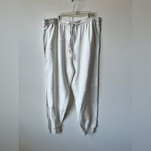 LoveShackFancy 100% Cotton White Sweatpants NWT size L